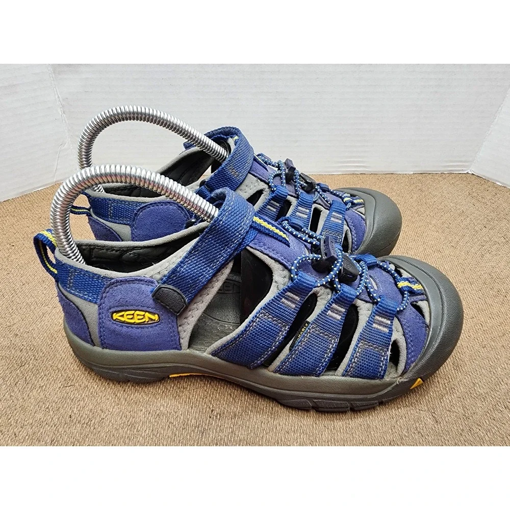 Keen Waterproof Hiking Sandals Youth 5 Newport H2 Blue Hook & Loop 1009962